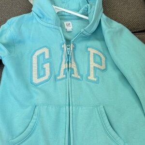 GAP Kids Aqua Zip-Up Hoodie